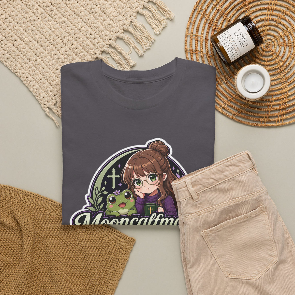 MOONCALFMAGE Logo Tee - Gamer/Streamer T-Shirt Blue GBSG (Gather)
