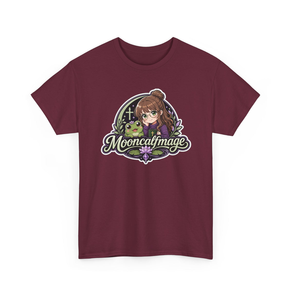MOONCALFMAGE Logo Tee - Gamer/Streamer T-Shirt Blue GBSG (Gather)