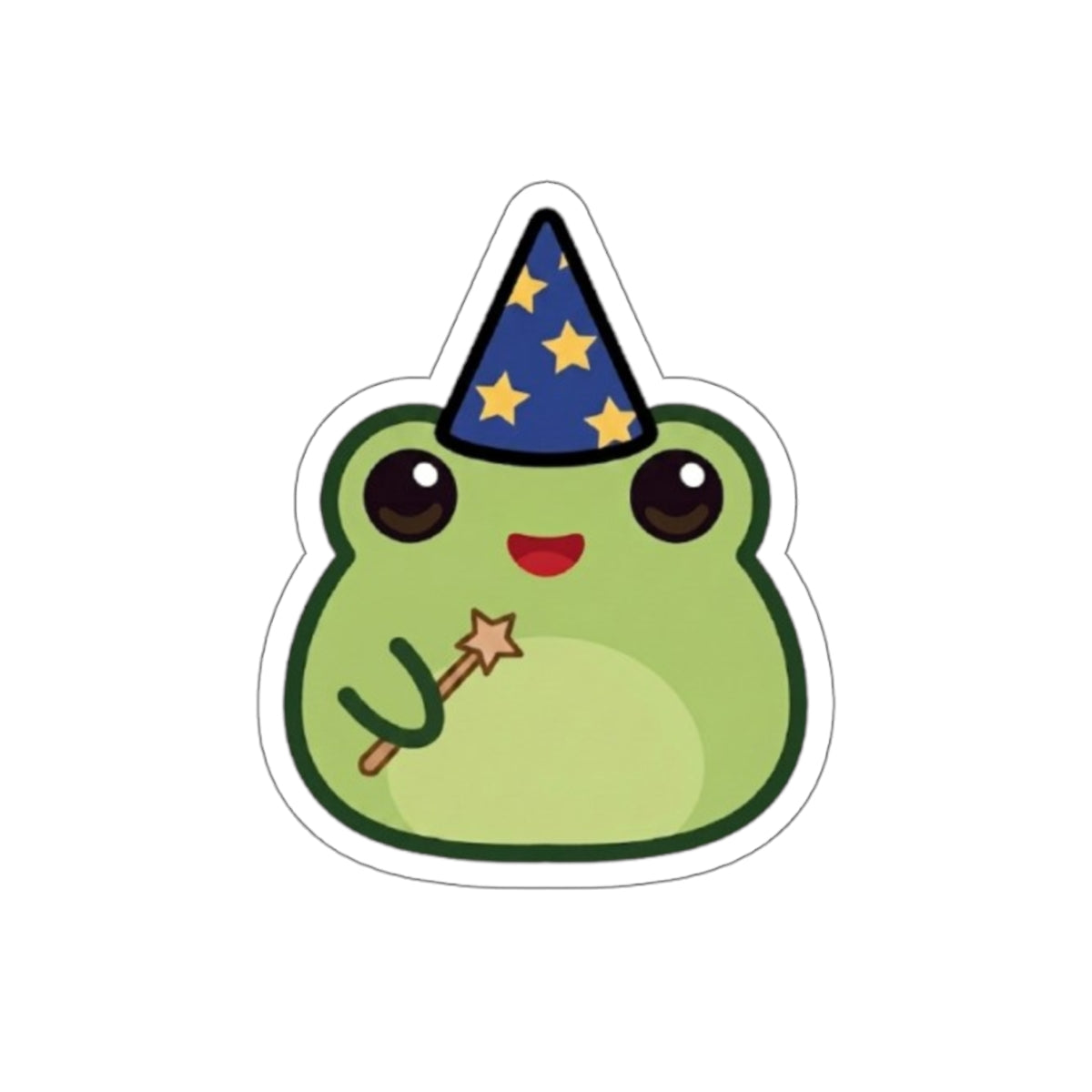 Frog Mage Die-Cut Sticker