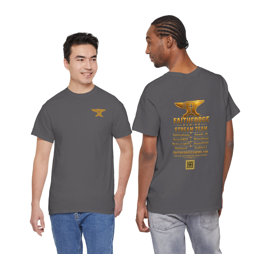 FaithForgeGaming Tee — FaithForge Stream Team Black Graphic T‑Shirt -FaithForgeGaming