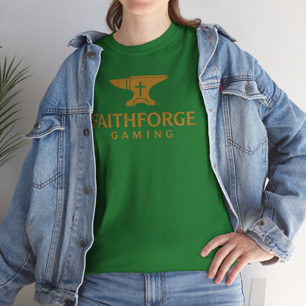 (Canada) FaithForge Gaming T-Shirt — Anvil & Cross Logo Tee for Christian Gamers