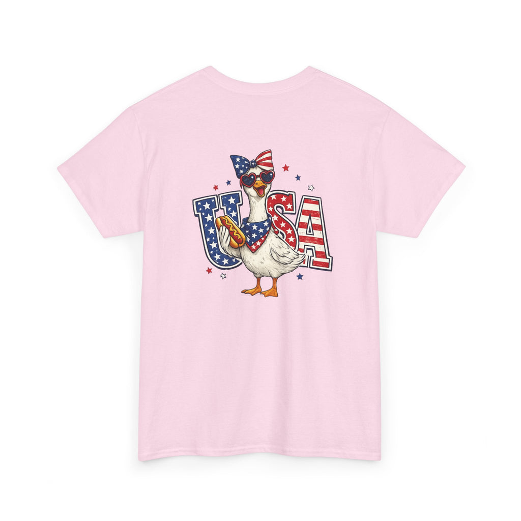 USA sunflower Patriotic T‑Shirt — American Flag Graphic Tee for 4th of July