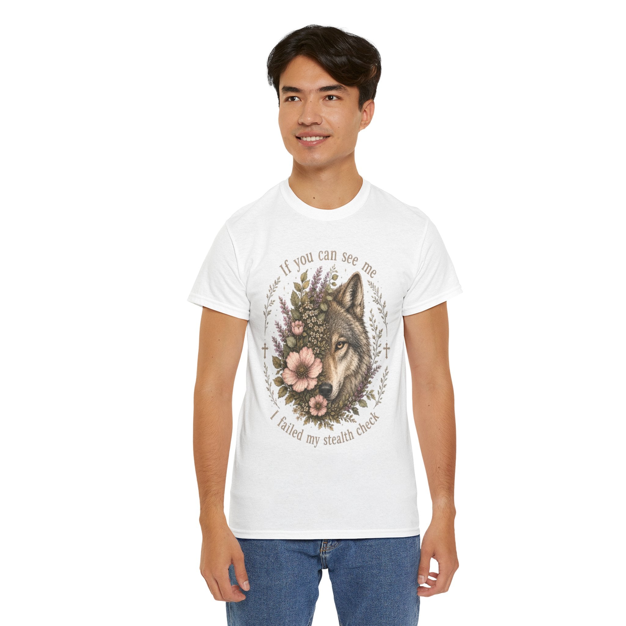seawolf Floral Tee — "If you can see me I failed my stealth check" Graphic T-Shirt