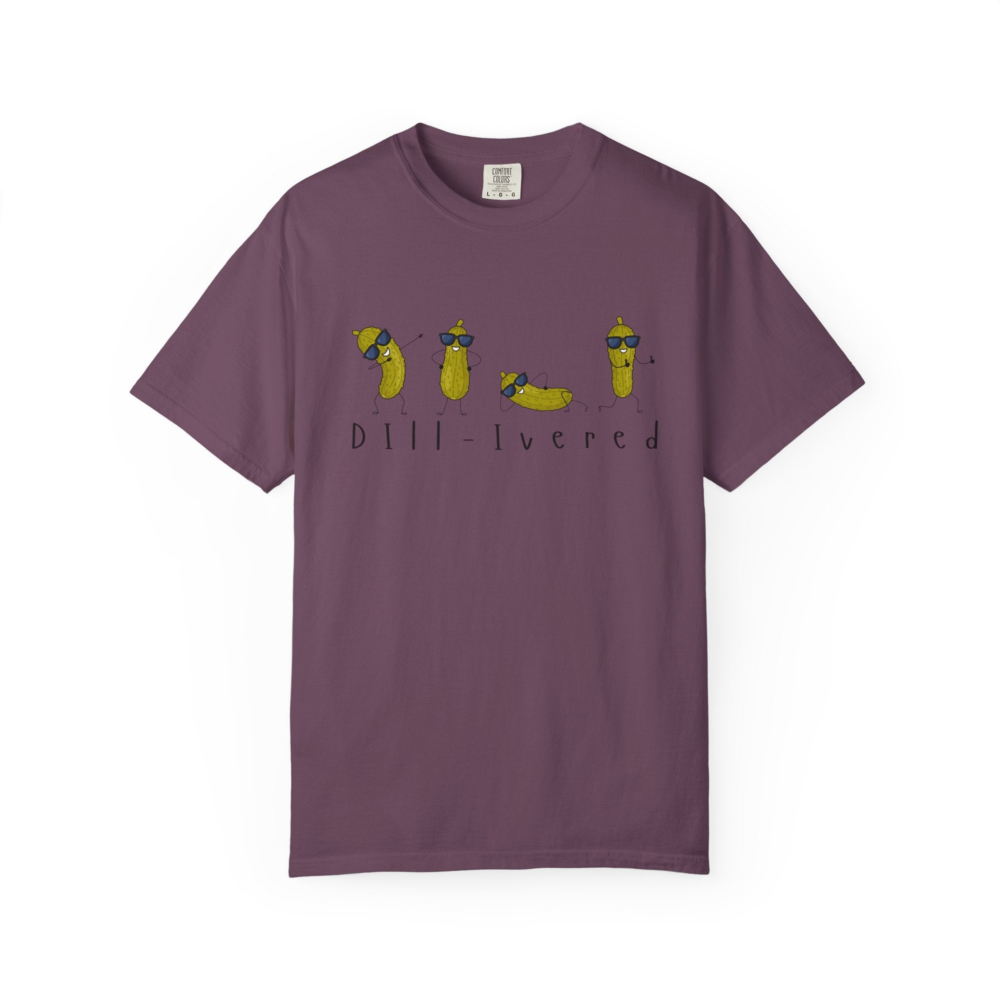Dill-Livered Pickle Pun T-Shirt — Funny Pickle Lover Tee