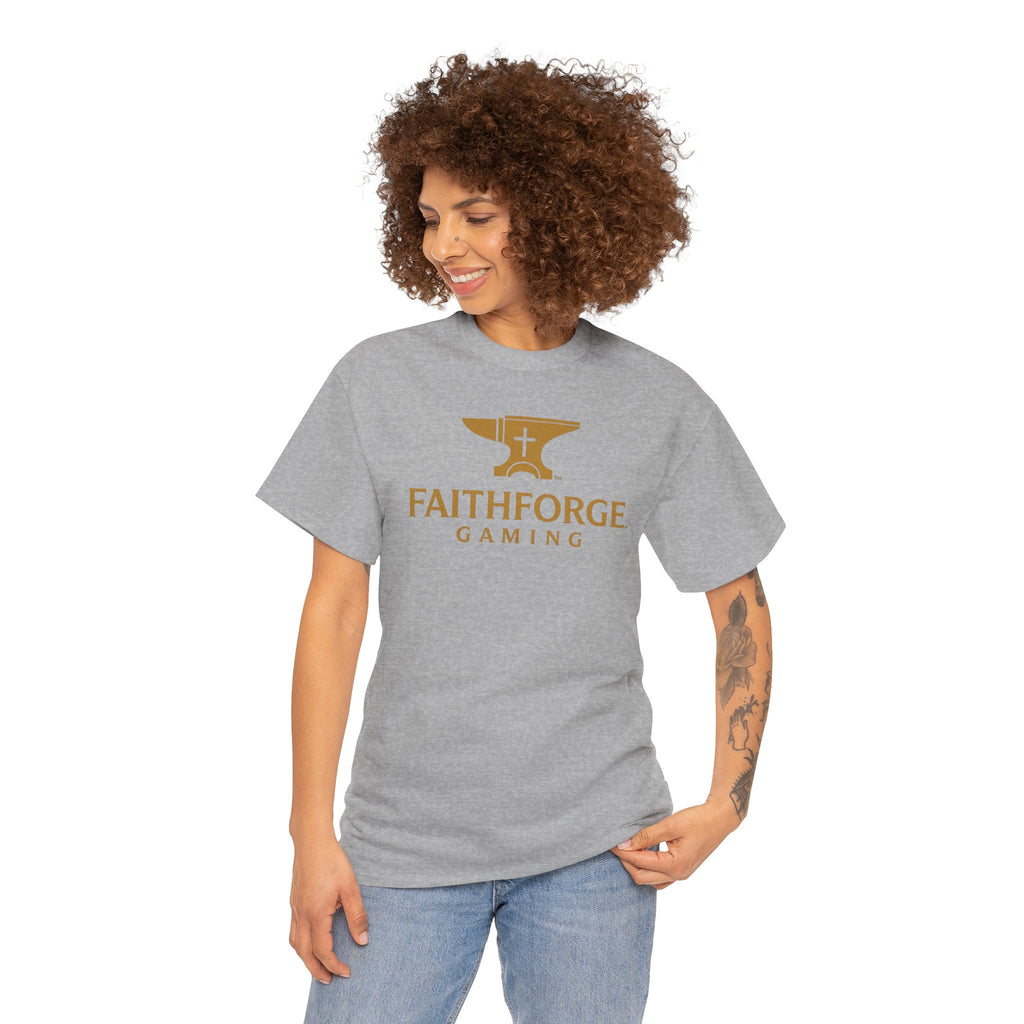 (Canada) FaithForge Gaming T-Shirt — Anvil & Cross Logo Tee for Christian Gamers