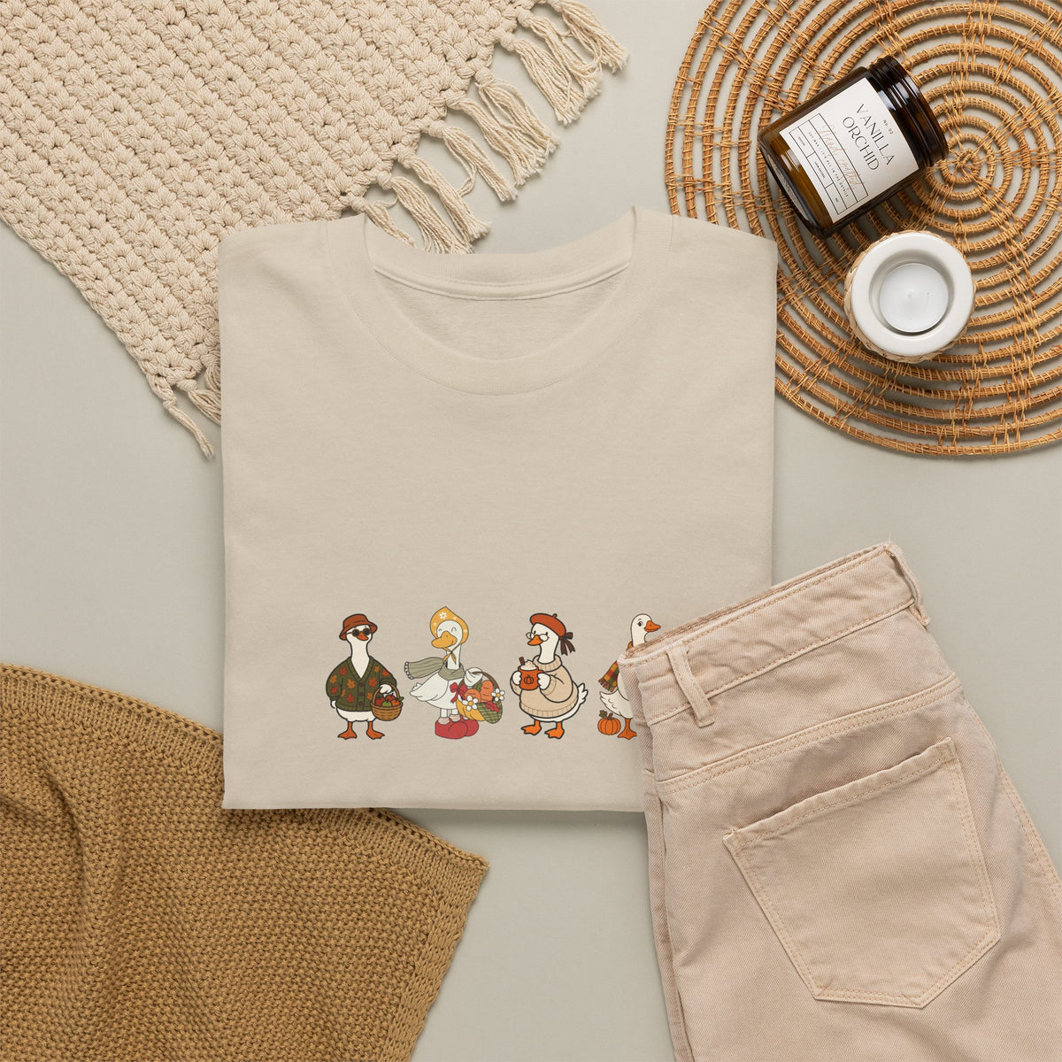 Thanksgiving Goose Crew T‑Shirt