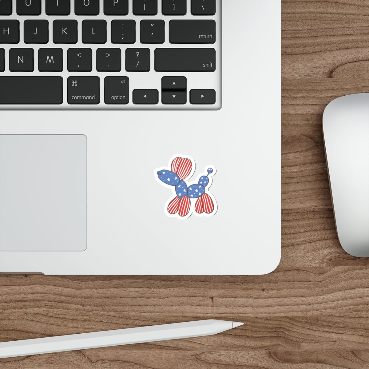 Patriotic Sticker Pack — Ballon Animal 4th of July Red White Blue Die-Cut Stickers