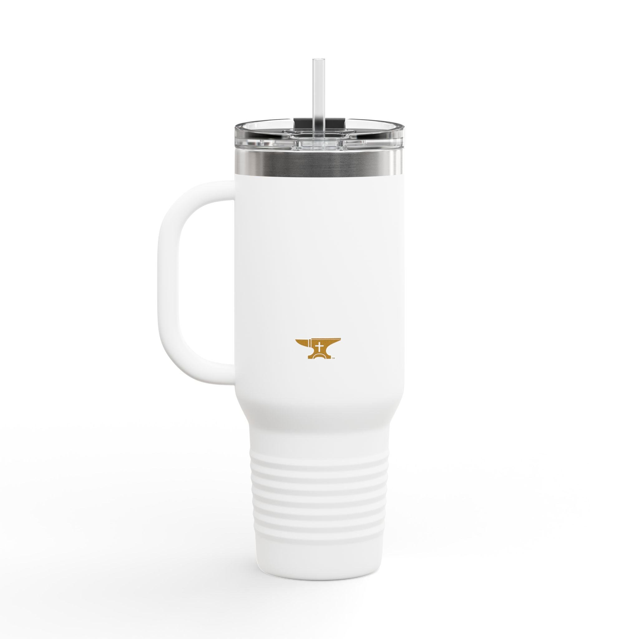 40oz Insulated Travel Mug — FaithForge Gaming Logo
