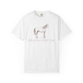Horse Sketch T‑Shirt — Minimalist Handwritten Quote Tee