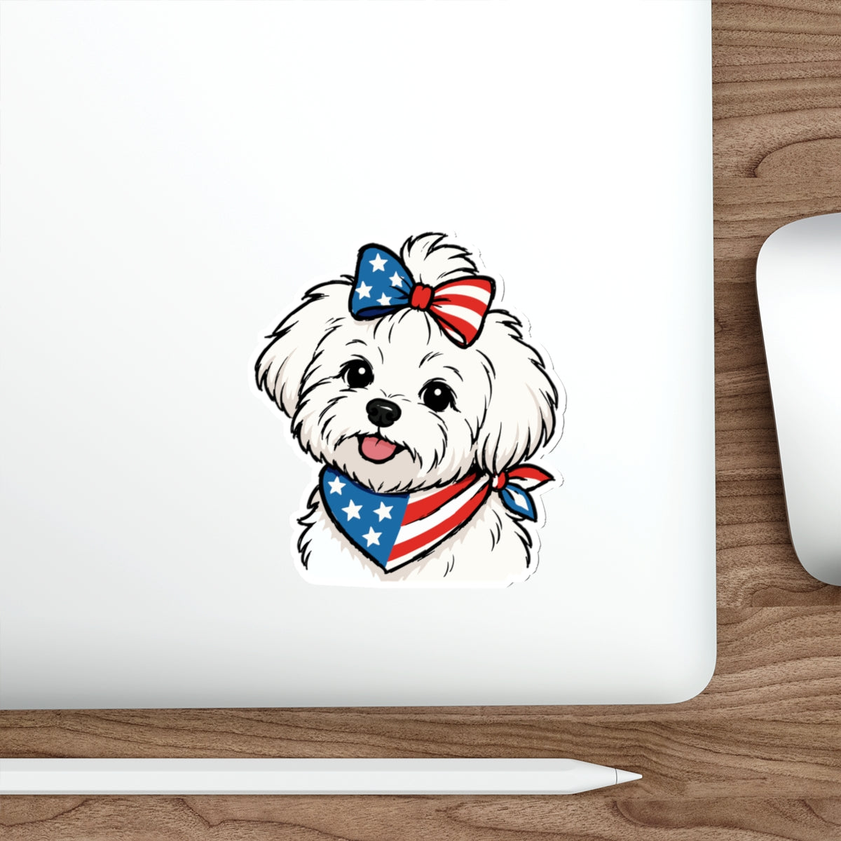 Copy of Patriotic Sticker Pack — Puppy Love 4th of July Red White Blue Die-Cut Stickers