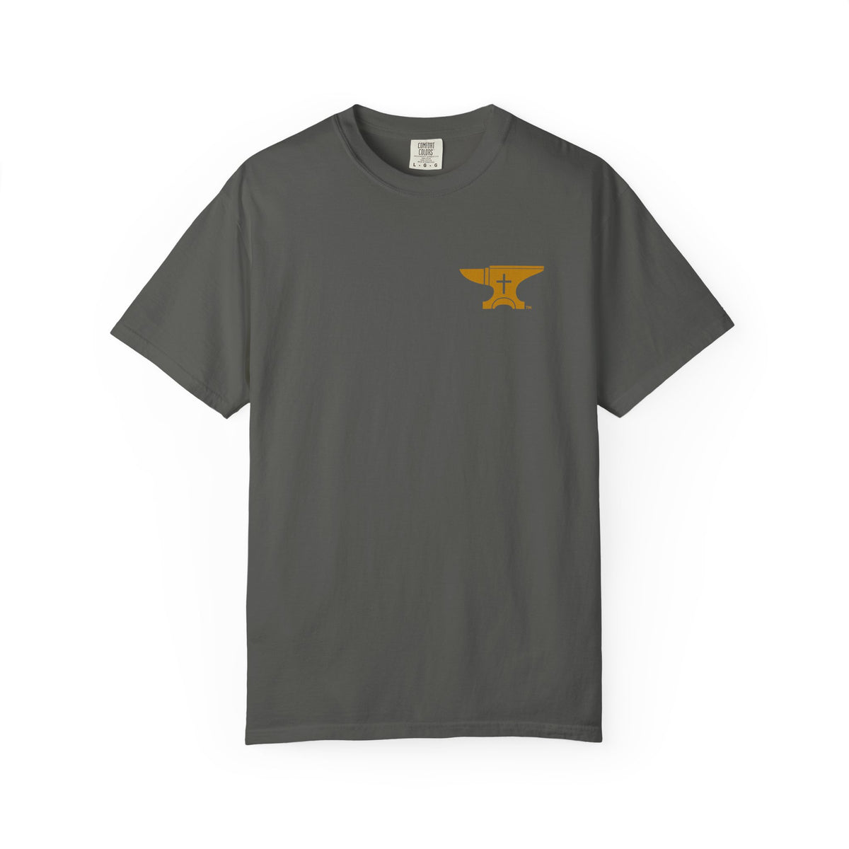 FaithForge Gaming T-Shirt — Logo Tee with Anvil & Cross (Christian Gamer Apparel)