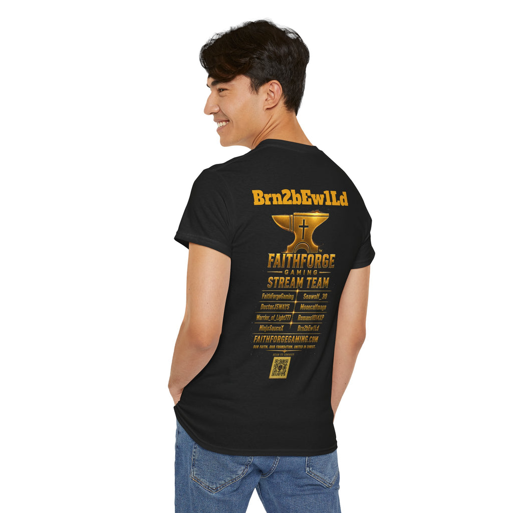 Copy of FaithForgeGaming Tee — FaithForge Stream Team Black Graphic T‑Shirt -FaithForgeGaming