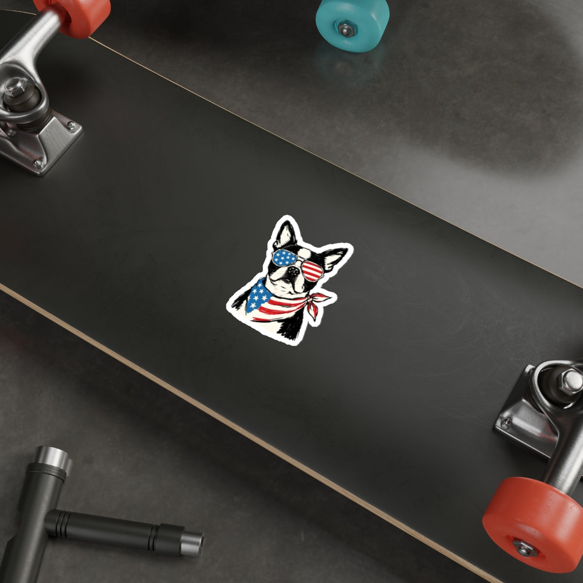Patriotic Sticker Pack — Paws and Shades 4th of July Red White Blue Die-Cut Stickers