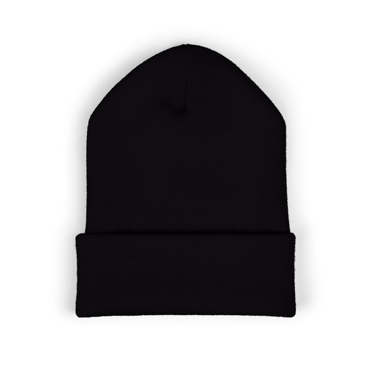 Embroidered Pumpkin Cuffed Beanie — Fall Autumn Knit Hat