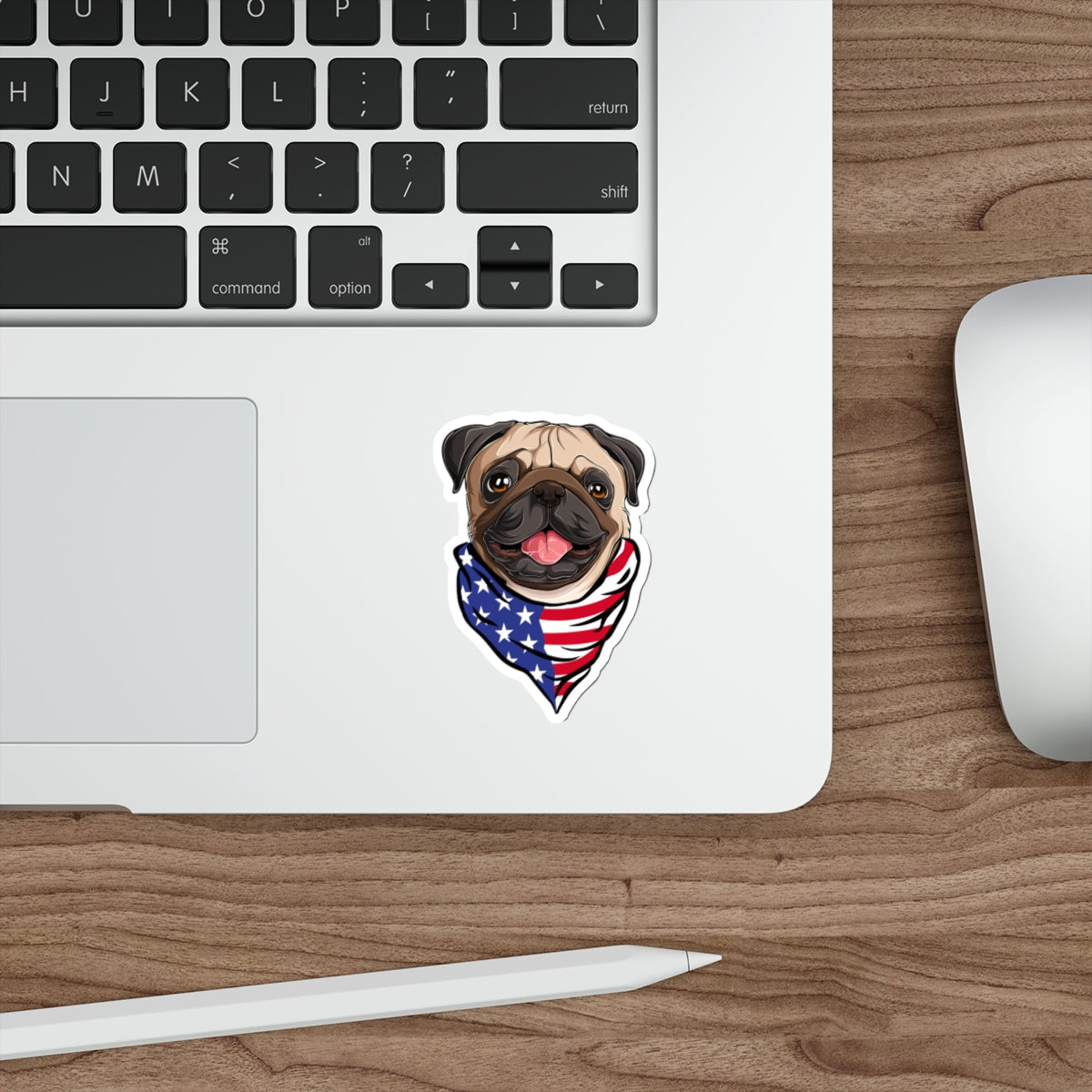Patriotic Sticker Pack — Puggy Love 4th of July Red White Blue Die-Cut Stickers