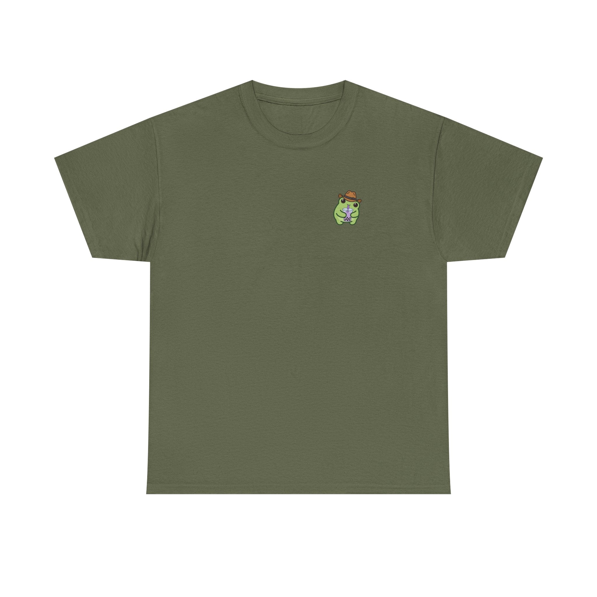 T-Shirt — Cute Boba Drinking Frog