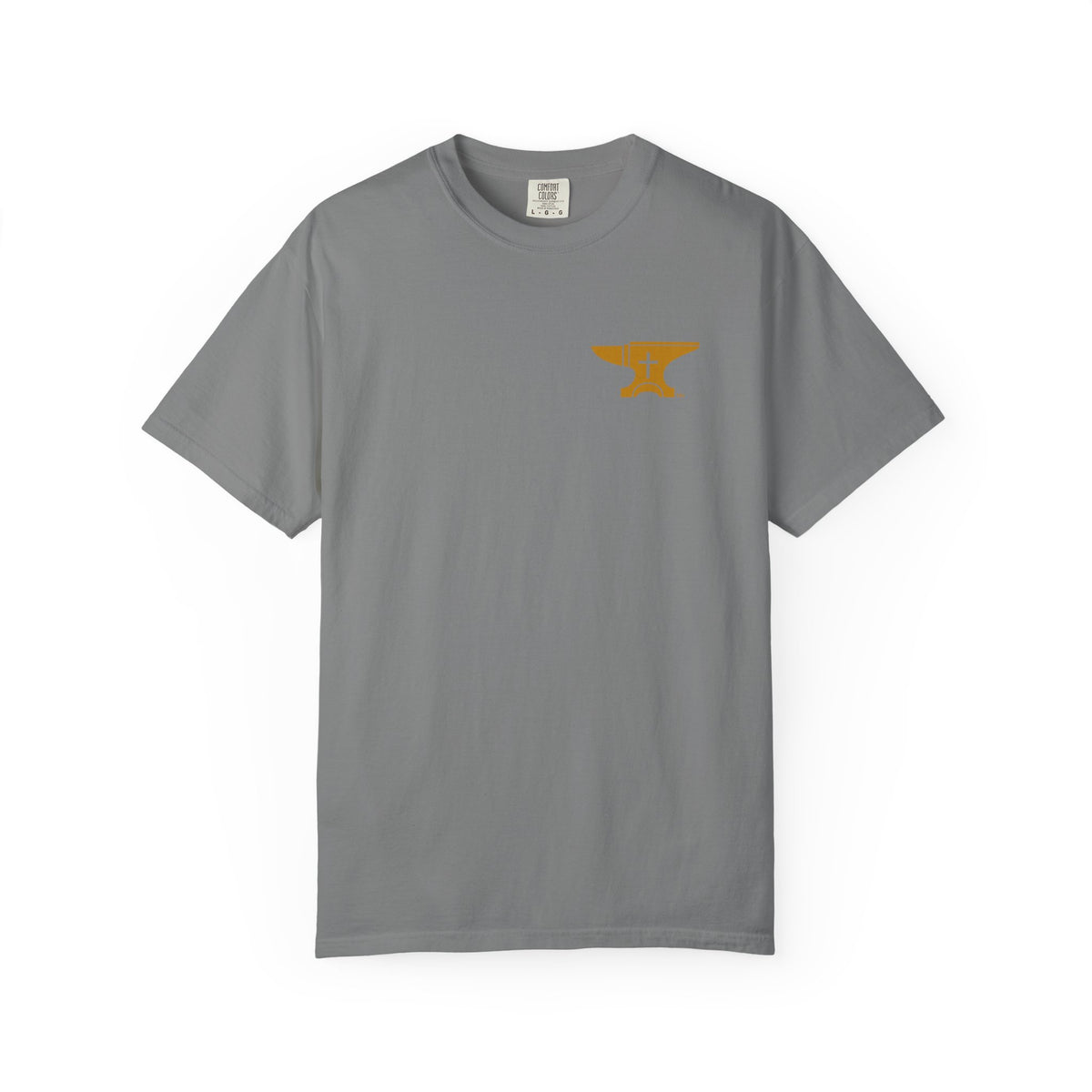 FaithForge Gaming T-Shirt — Logo Tee with Anvil & Cross (Christian Gamer Apparel)