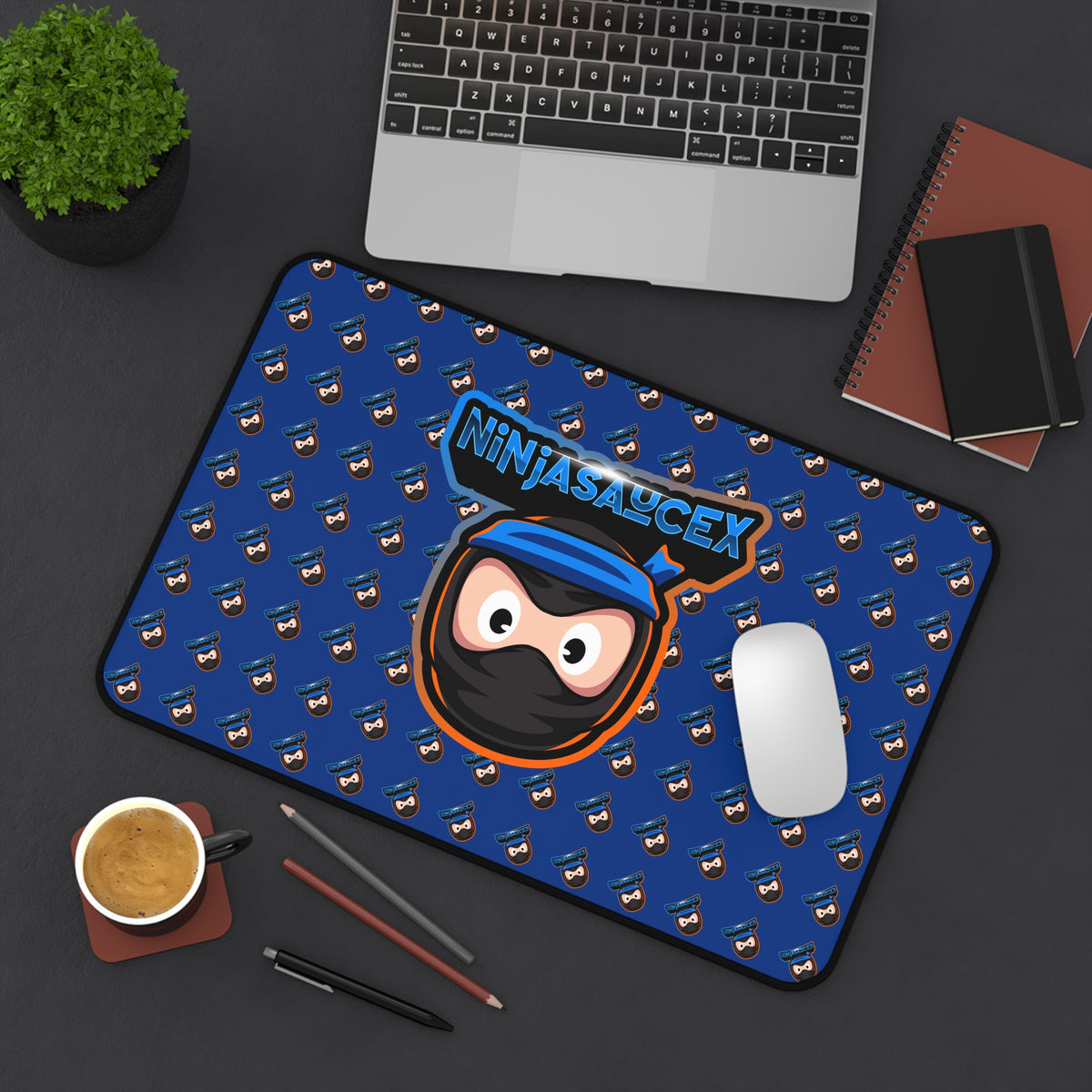 NinjasauceX Streamer Desk Mat – Desk & Mouse Pad