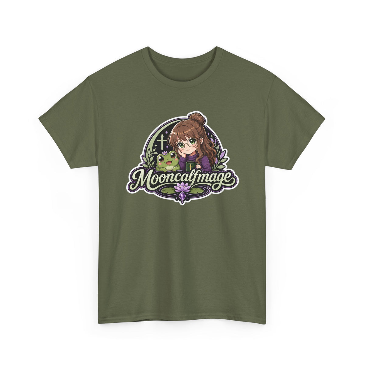 MOONCALFMAGE Logo Tee - Gamer/Streamer T-Shirt Blue GBSG (Gather)