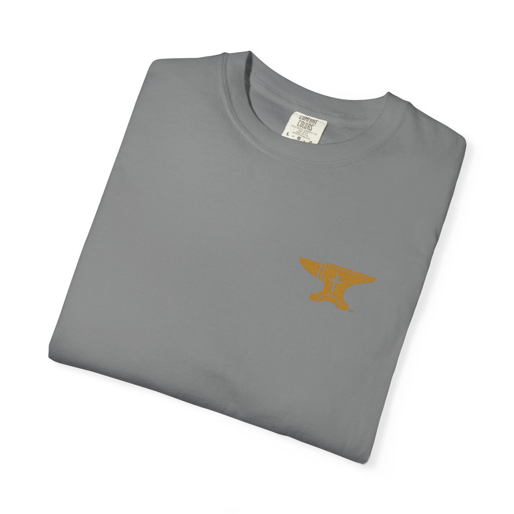 FaithForge Gaming T-Shirt — Logo Tee with Anvil & Cross (Christian Gamer Apparel)