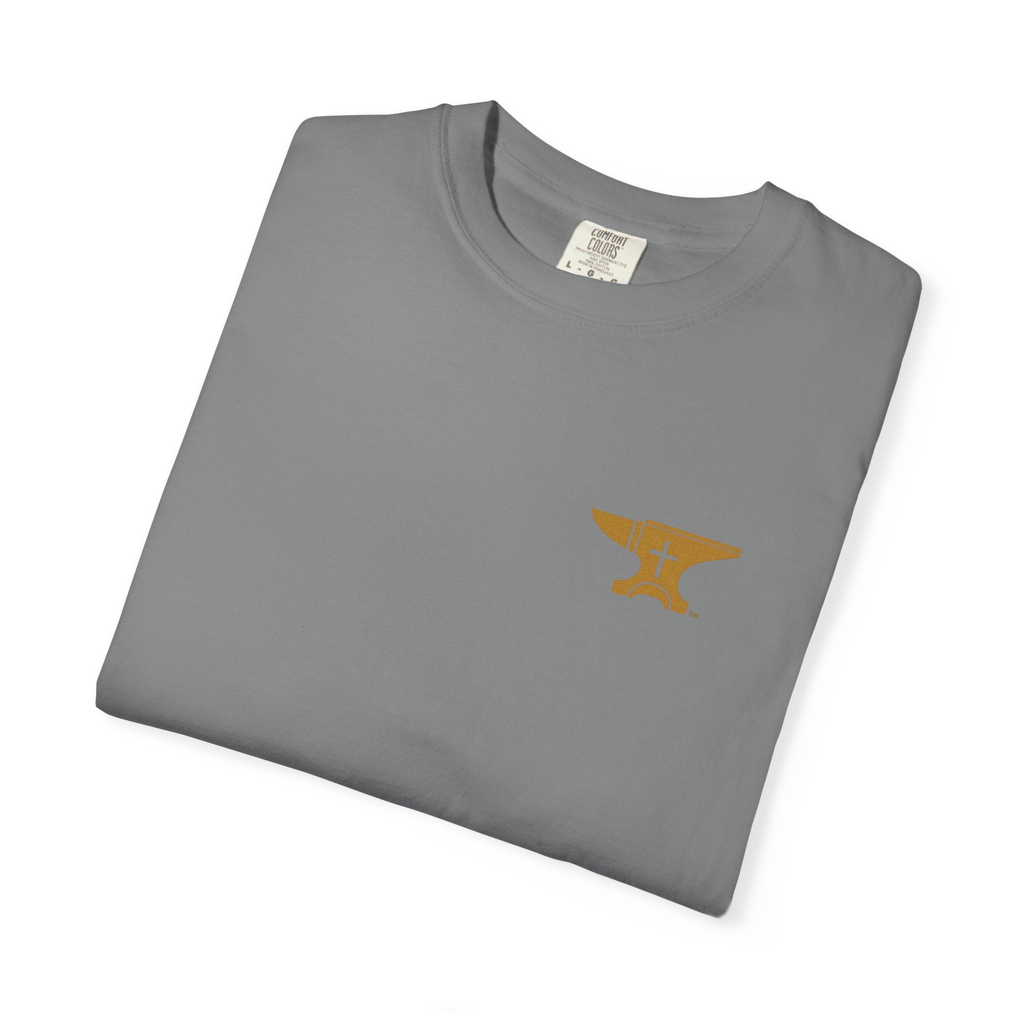 FaithForge Gaming T-Shirt — Logo Tee with Anvil & Cross (Christian Gamer Apparel)