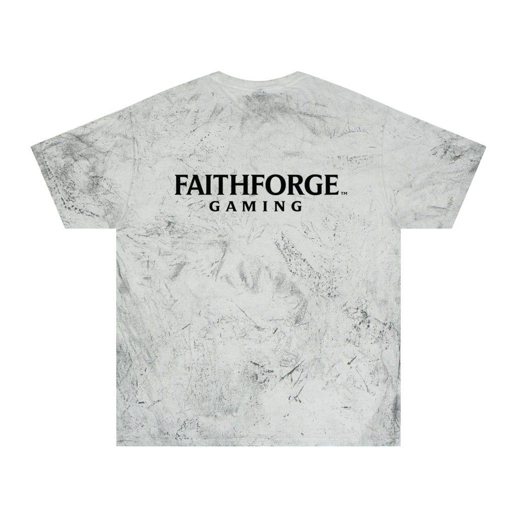 FaithForge Gaming Tie-Dye T-Shirt — Distressed Logo Tee