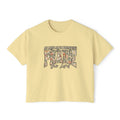 Women's Boxy Tee – Floral “Praise” Graphic Shirt