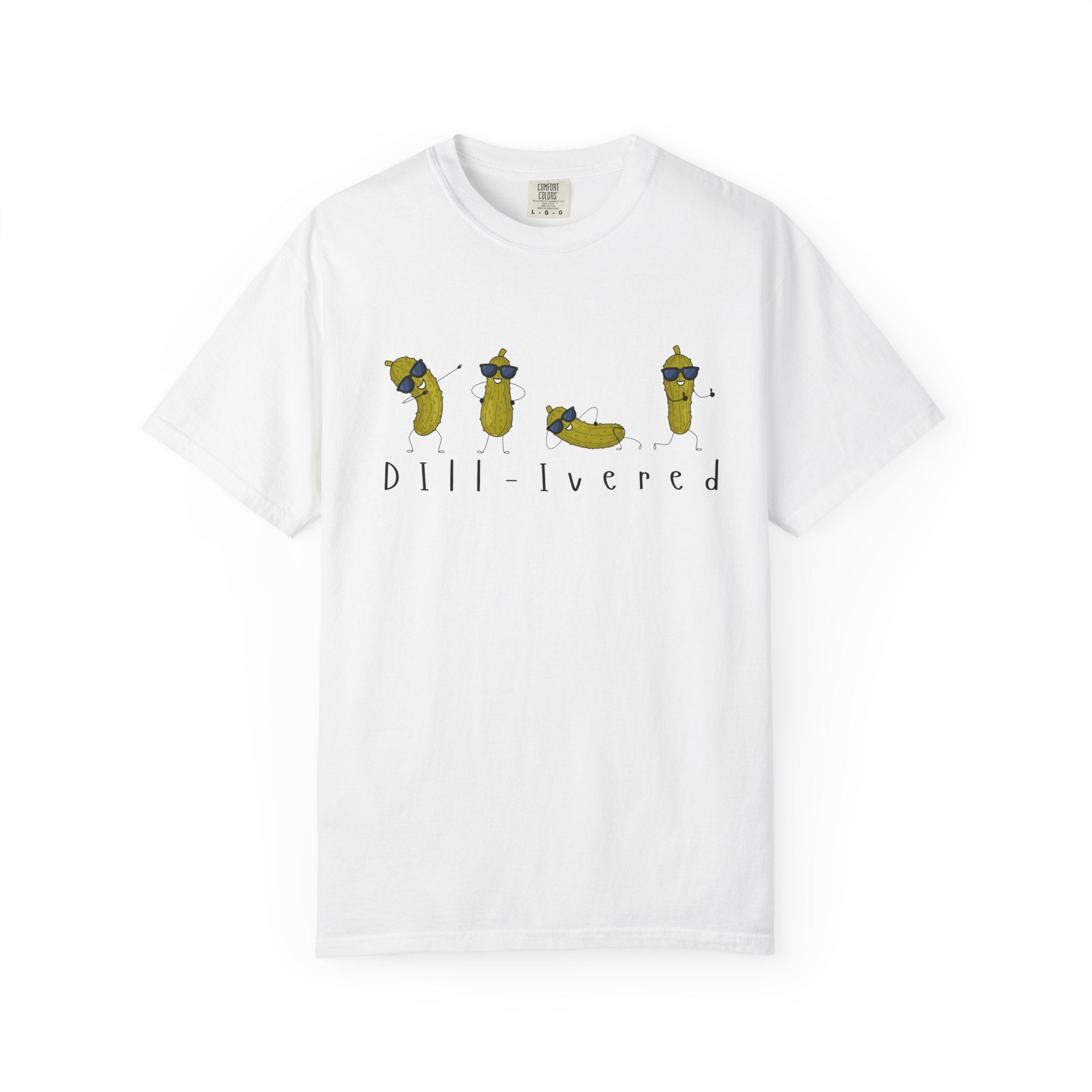 Dill-Livered Pickle Pun T-Shirt — Funny Pickle Lover Tee