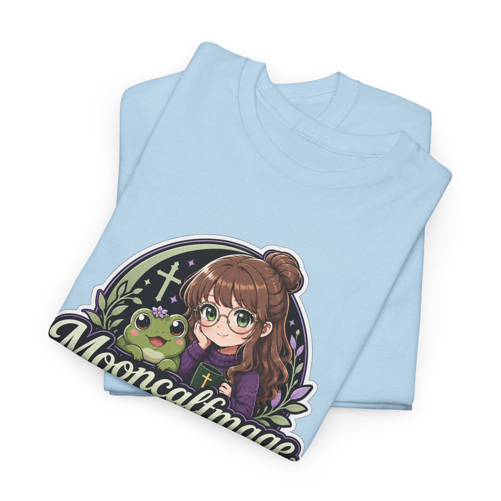 MOONCALFMAGE Logo Tee - Gamer/Streamer T-Shirt Blue GBSG (Gather)