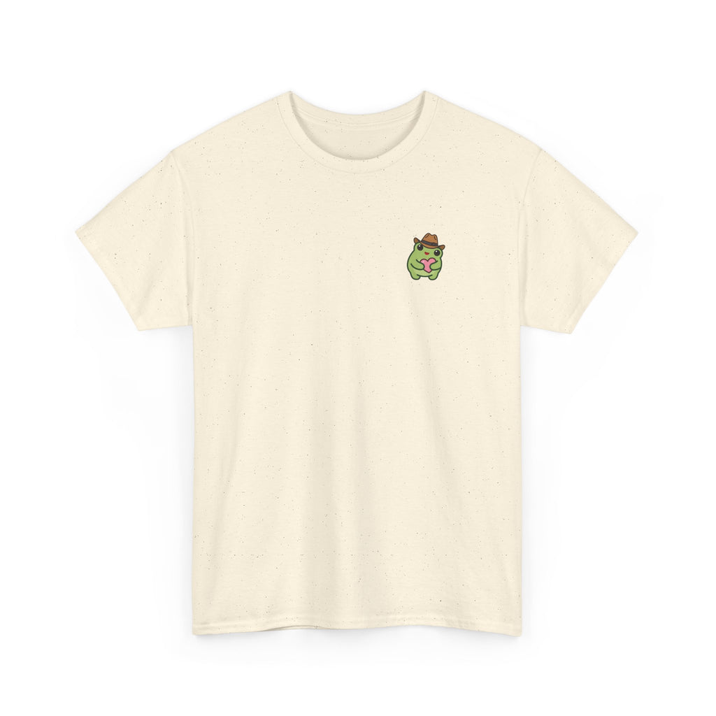 T-Shirt — Cute Smiling Frog holding heart