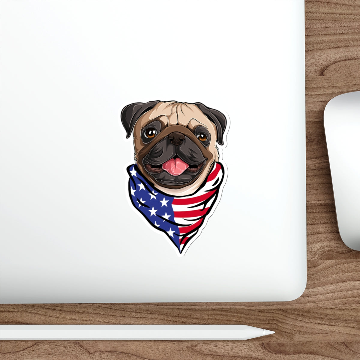 Patriotic Sticker Pack — Puggy Love 4th of July Red White Blue Die-Cut Stickers
