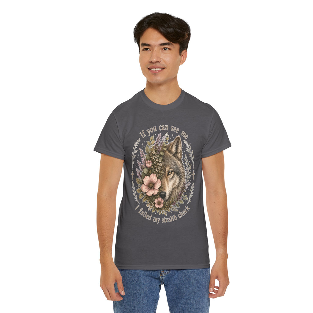 seawolf Floral Tee — "If you can see me I failed my stealth check" Graphic T-Shirt