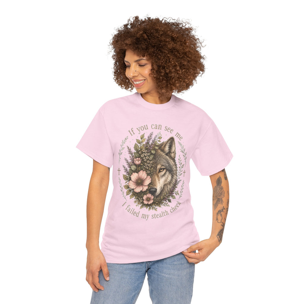 seawolf Floral Tee — "If you can see me I failed my stealth check" Graphic T-Shirt