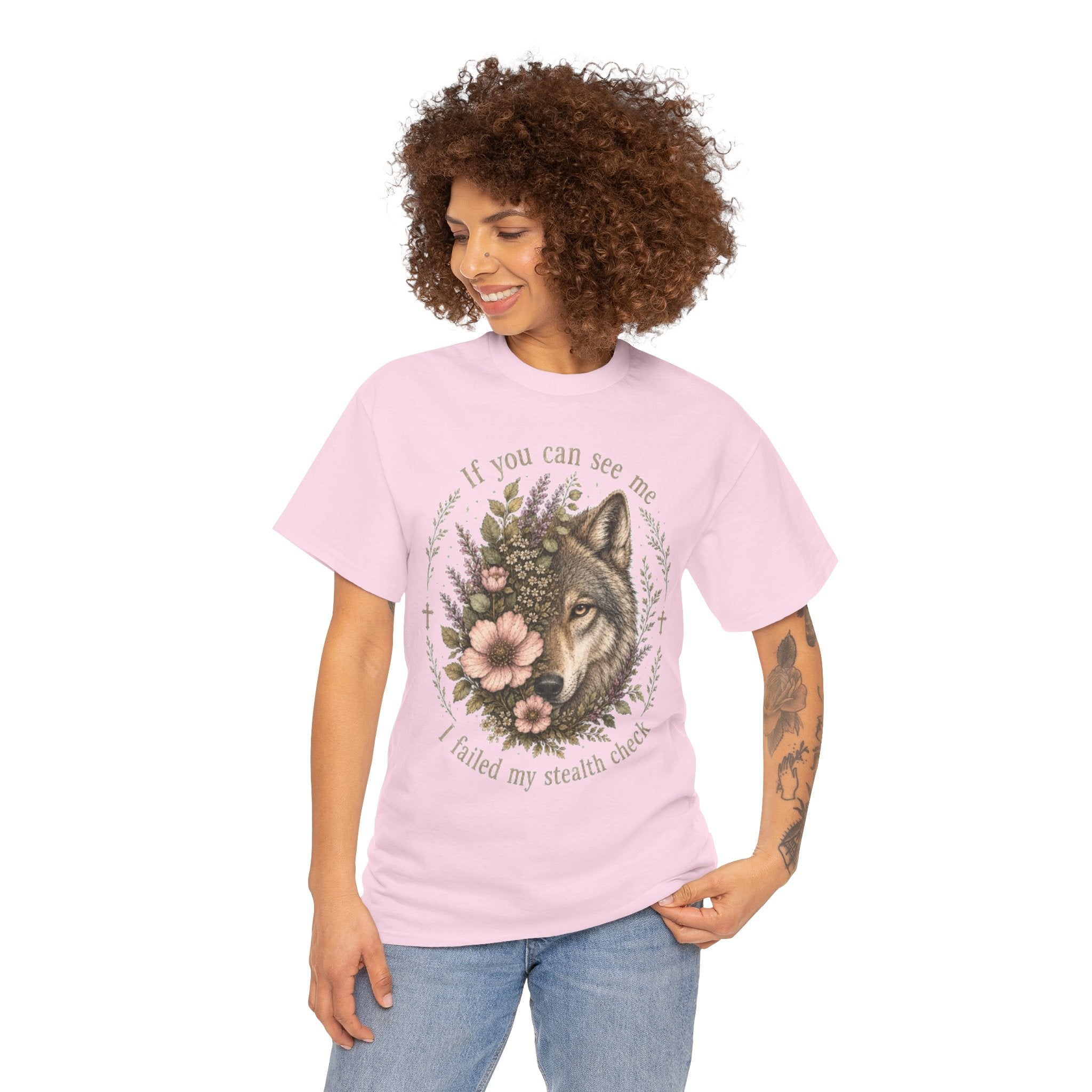 seawolf Floral Tee — "If you can see me I failed my stealth check" Graphic T-Shirt
