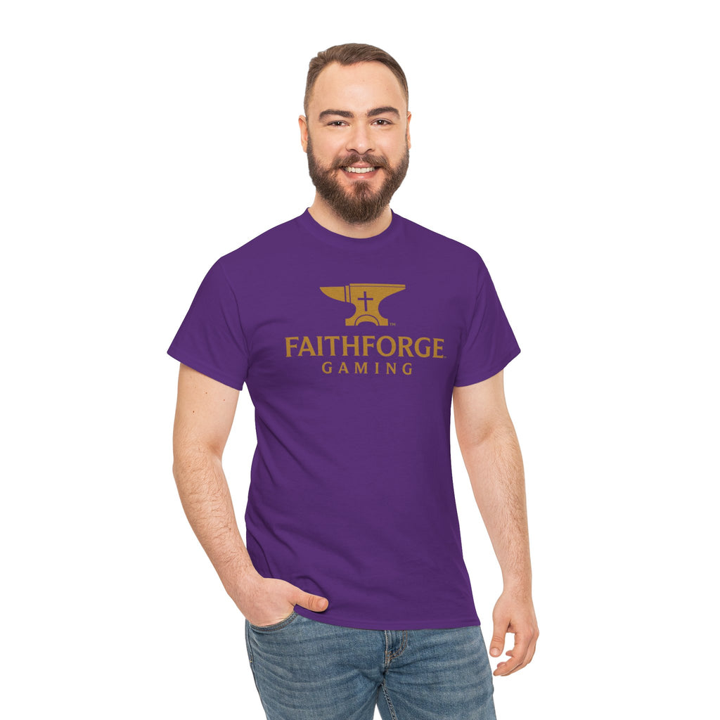(Canada) FaithForge Gaming T-Shirt — Anvil & Cross Logo Tee for Christian Gamers