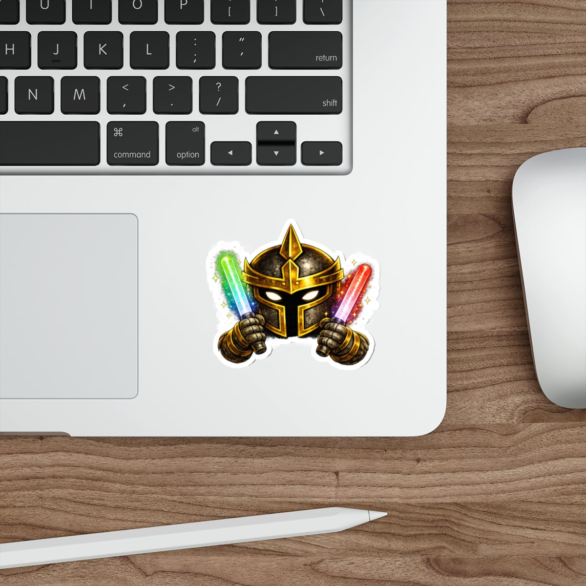 FaithForge Knight Dance Die-Cut Sticker — Water-resistant vinyl