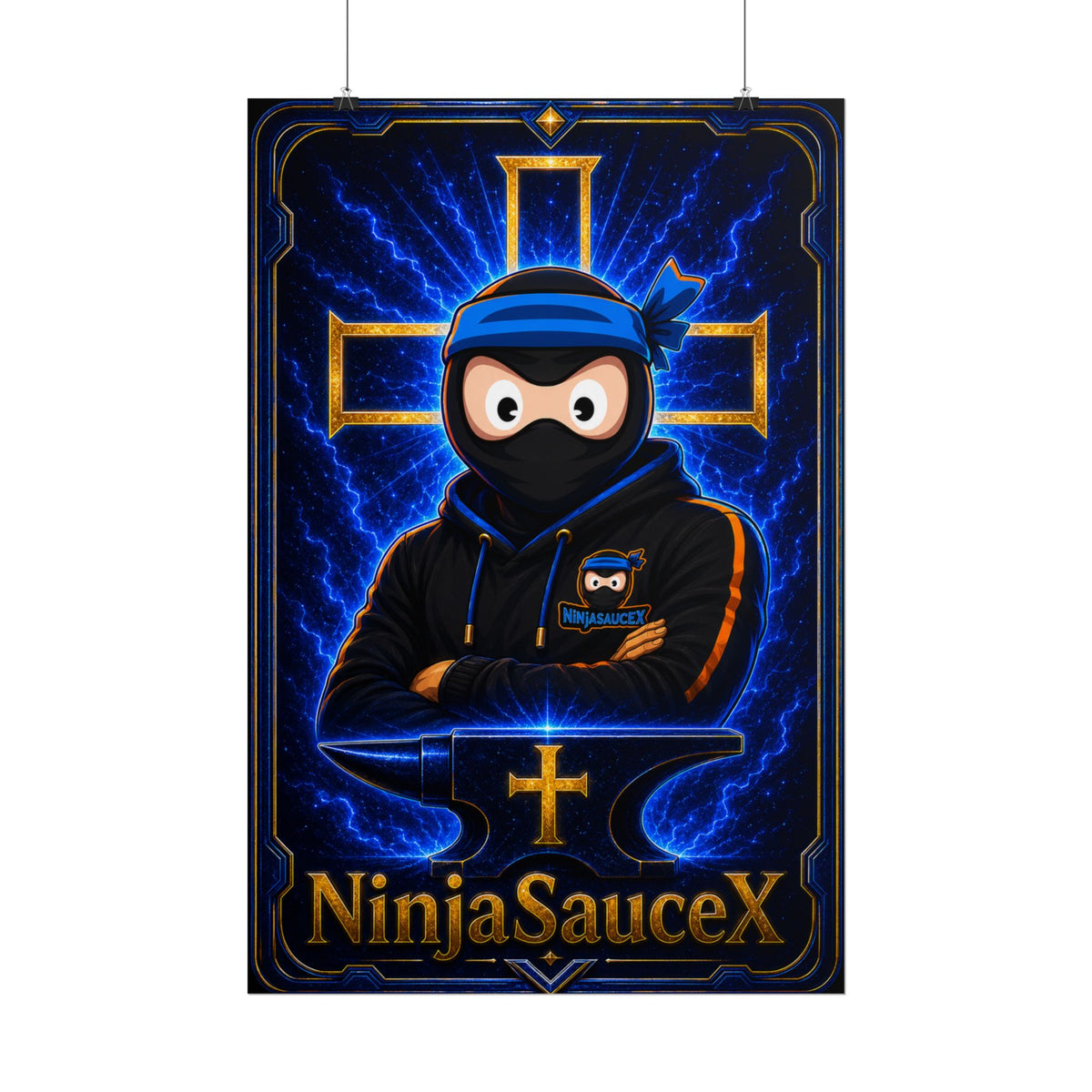 NinjaSauceX Poster — Streamer Wall Art (Rolled Poster)