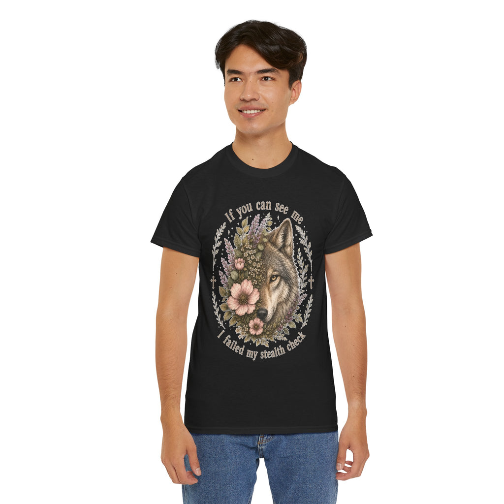 seawolf Floral Tee — "If you can see me I failed my stealth check" Graphic T-Shirt