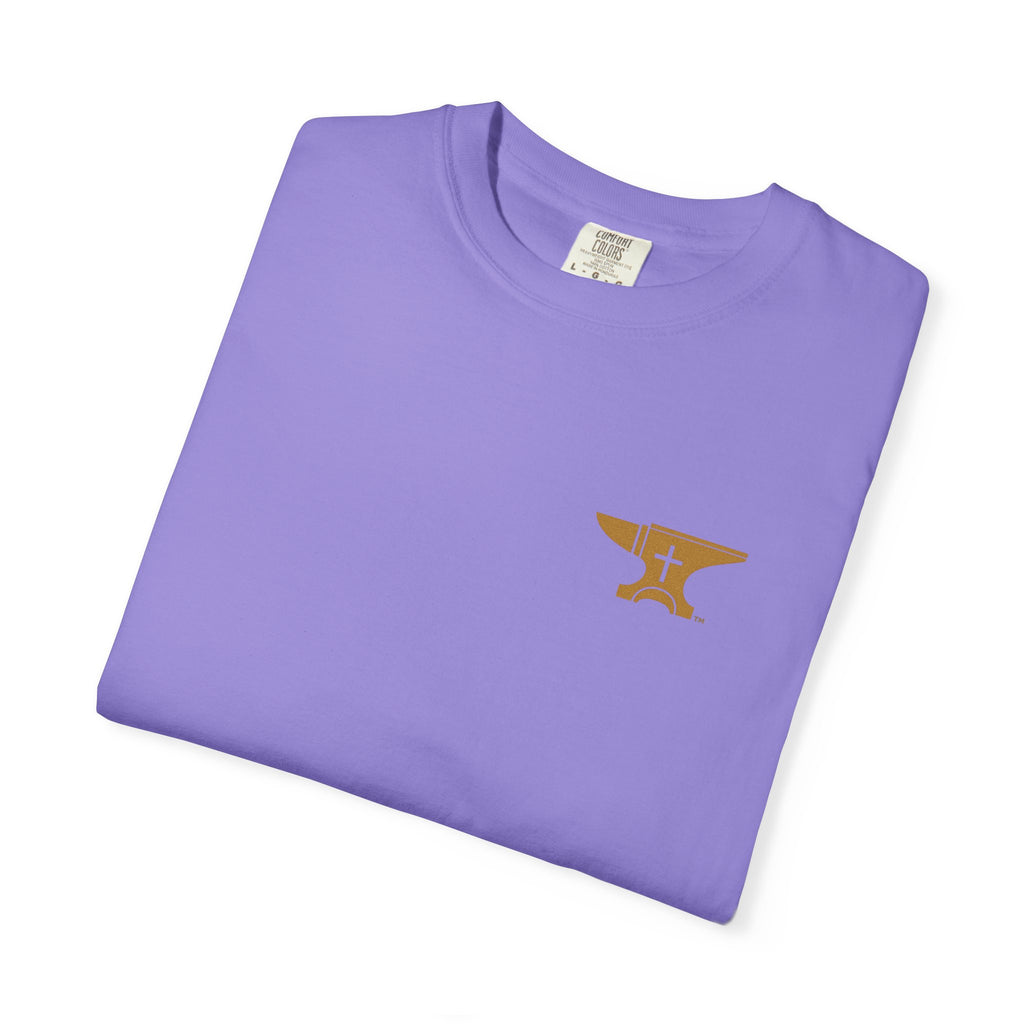 FaithForge Gaming T-Shirt — Logo Tee with Anvil & Cross (Christian Gamer Apparel)