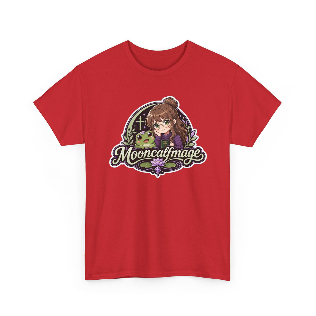 MOONCALFMAGE Logo Tee - Gamer/Streamer T-Shirt Blue GBSG (Gather)