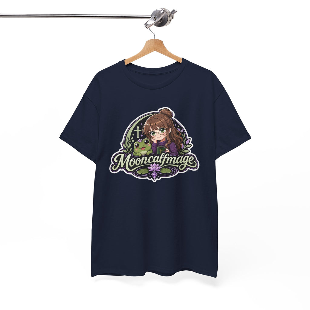 MOONCALFMAGE Logo Tee - Gamer/Streamer T-Shirt Blue GBSG (Gather)