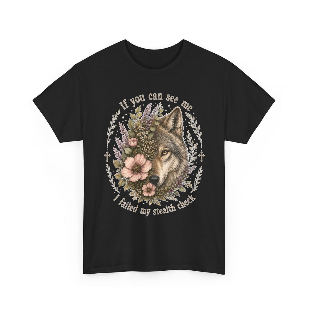 seawolf Floral Tee — "If you can see me I failed my stealth check" Graphic T-Shirt