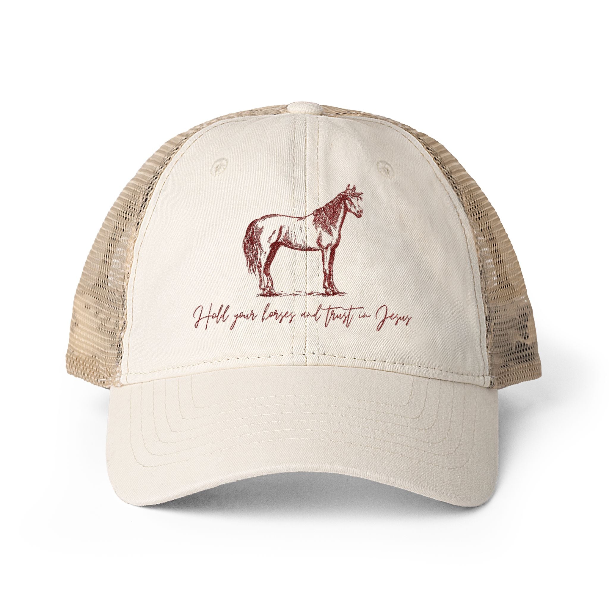 Women's Washed Mesh-Back Cap