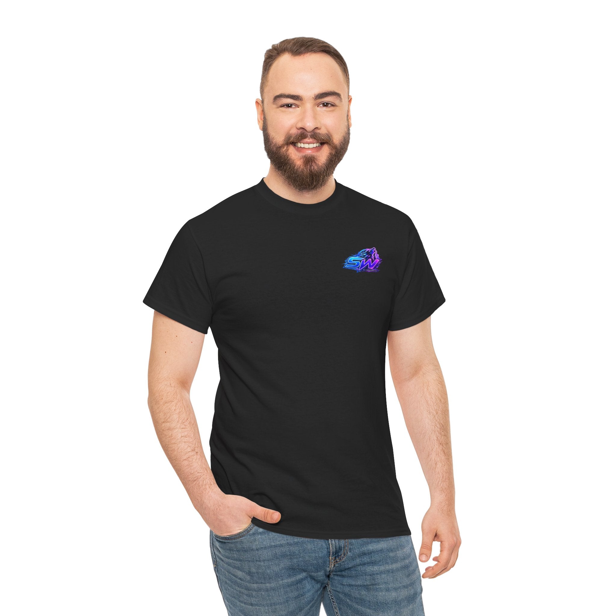 FaithForgeGaming Tee — FaithForge Stream Team Black Graphic T‑Shirt -Seawolf_30