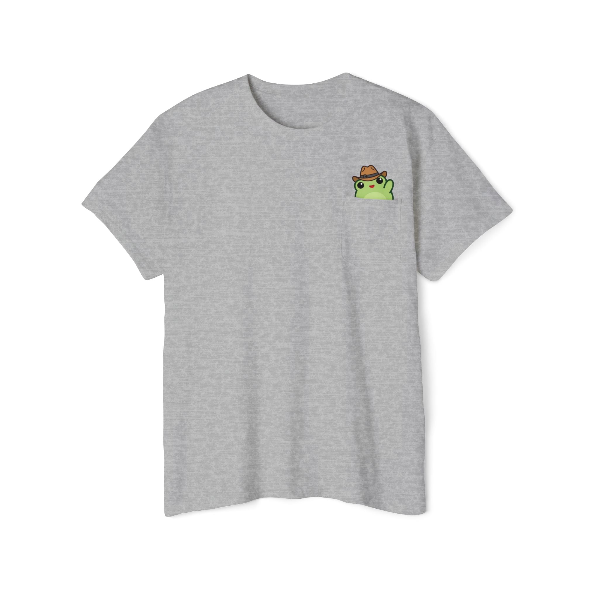 Pocket Frog Tee — Cute Cowboy Frog Pocket Graphic T-Shirt