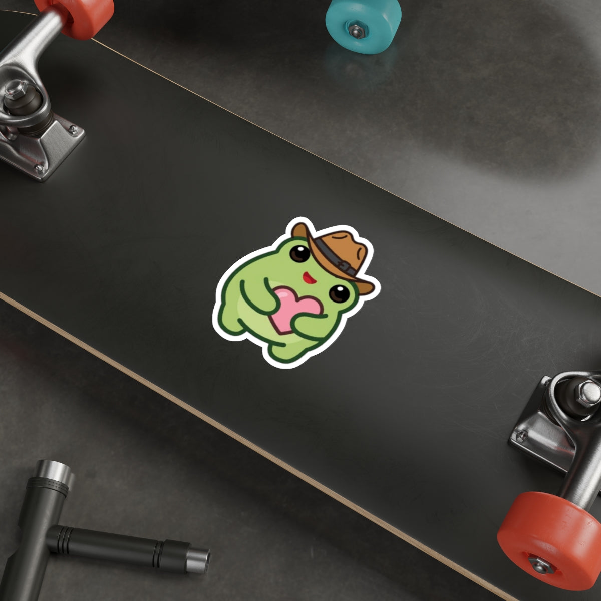 Heart Frog Die-Cut Sticker