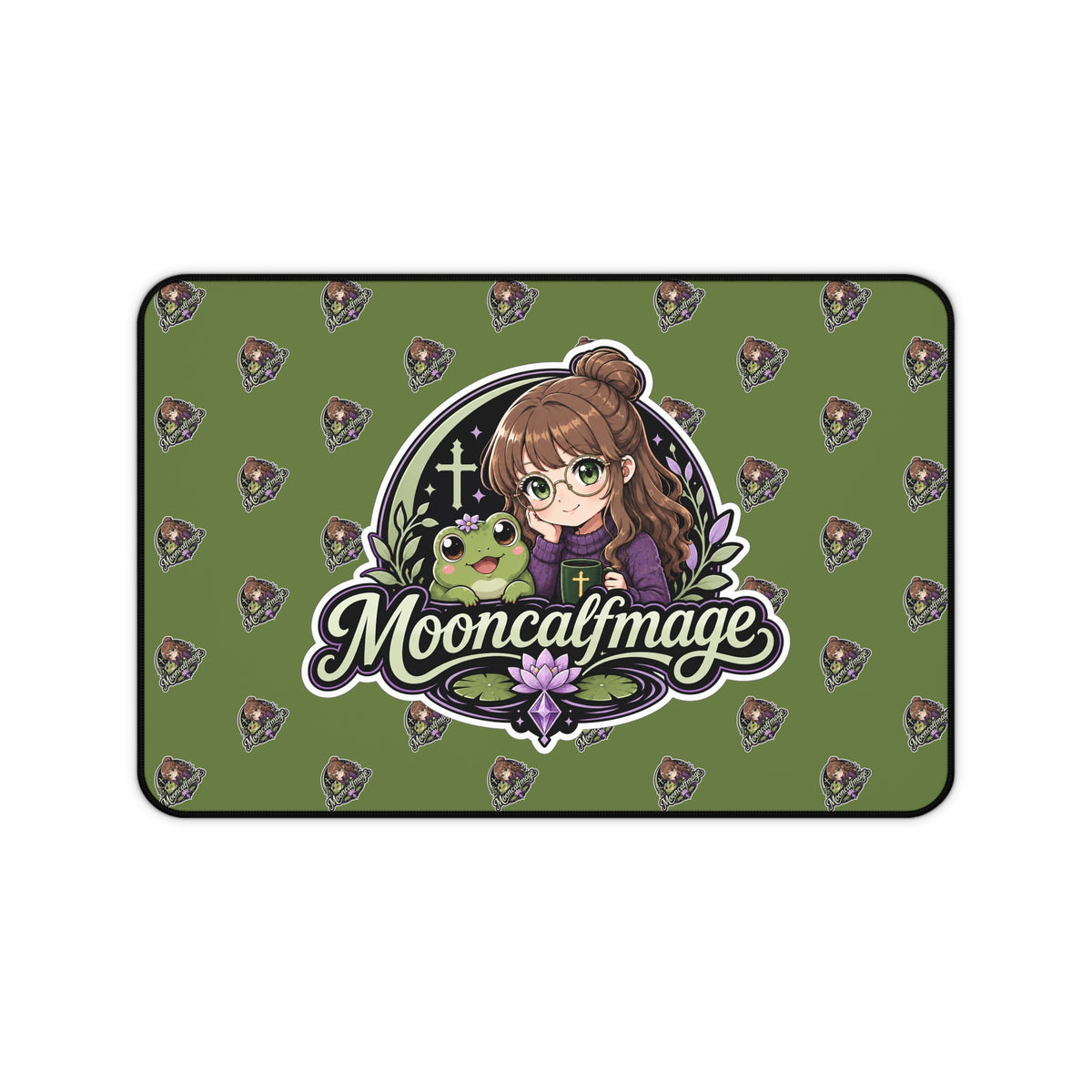 MOONCALFMAGE Streamer Desk Mat – Desk & Mouse Pad