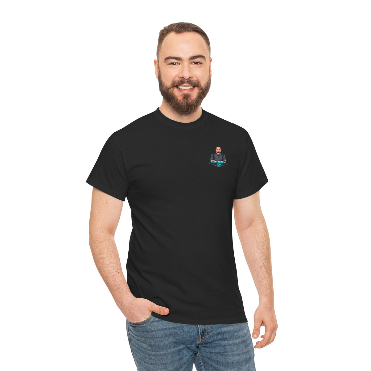 FaithForgeGaming Tee — FaithForge Stream Team Black Graphic T‑Shirt -Romans1014XP