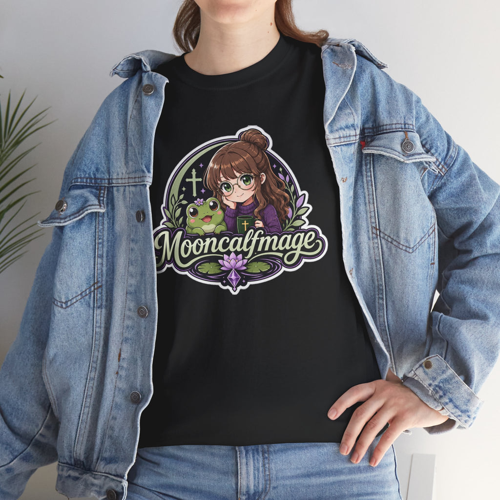 MOONCALFMAGE Logo Tee - Gamer/Streamer T-Shirt Blue GBSG (Gather)