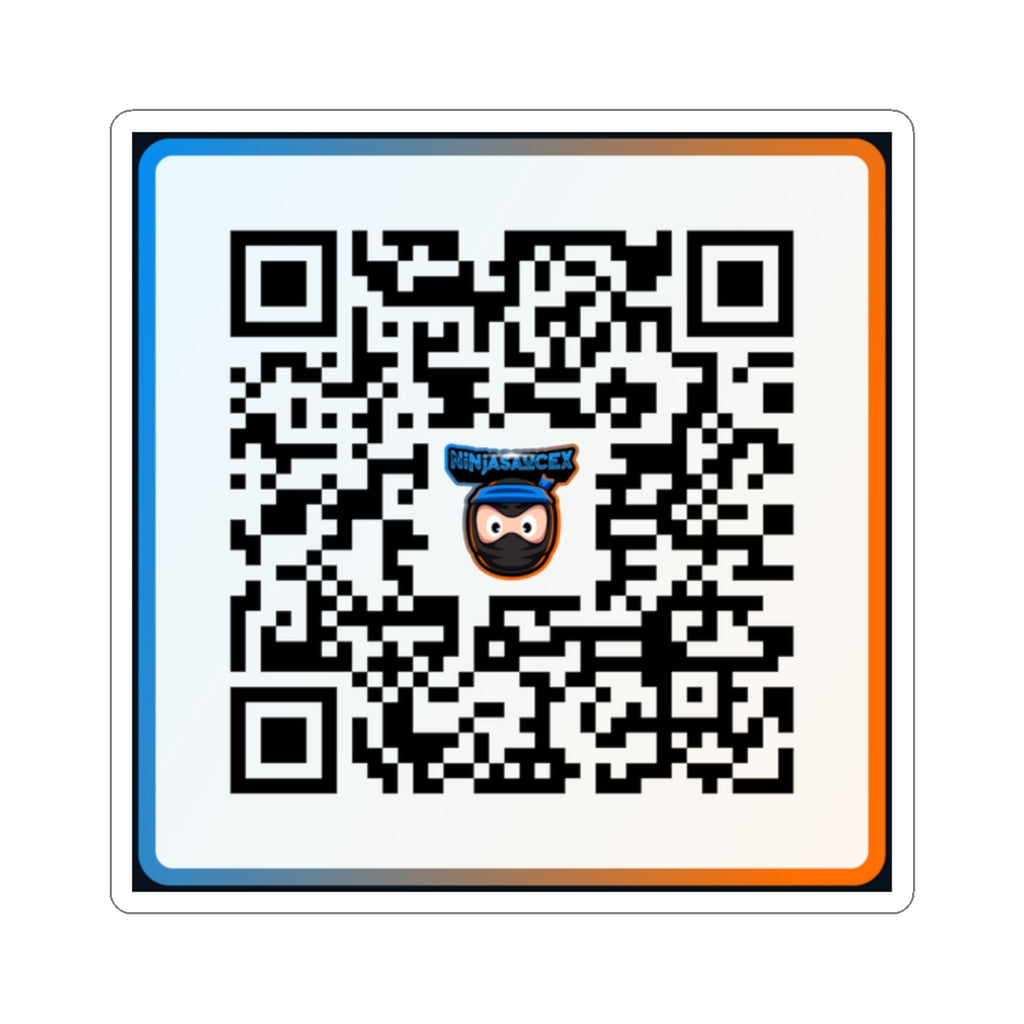 QR Code Decal — NinjaSauceX QR Code with Logo